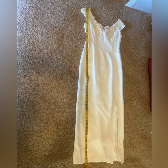 Alfred Angelo VTG 80’s 90’s Beaded Ivory Column Wedding Event Dress & Jacket 6 - Picture 12 of 16